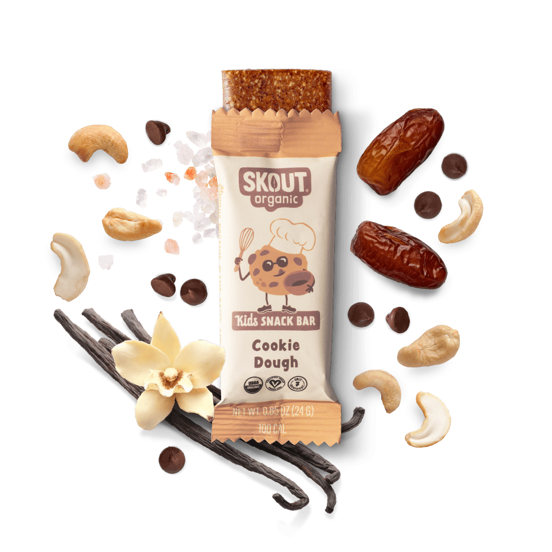 Skout Organic Peach Cobbler Kids Bar