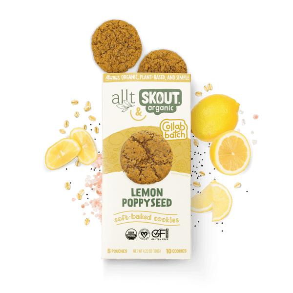 Lemon Poppyseed Soft Baked Cookies Build Your Own Box - Single Bar Skout Organic 