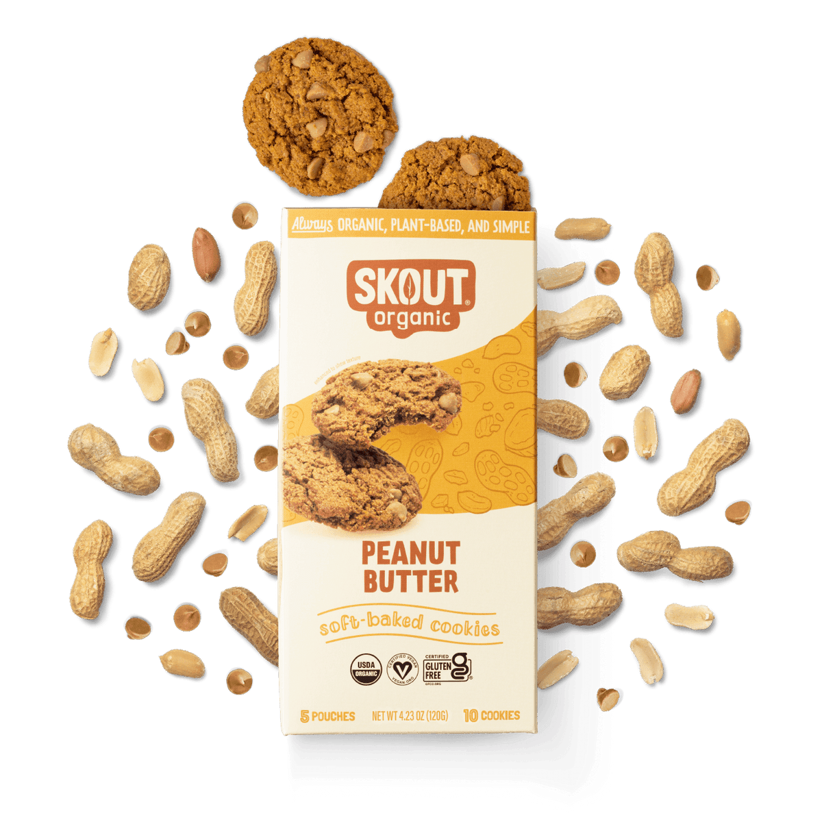 Peanut Butter Soft Baked Cookies Build Your Own Box - Single Bar Skout Organic 