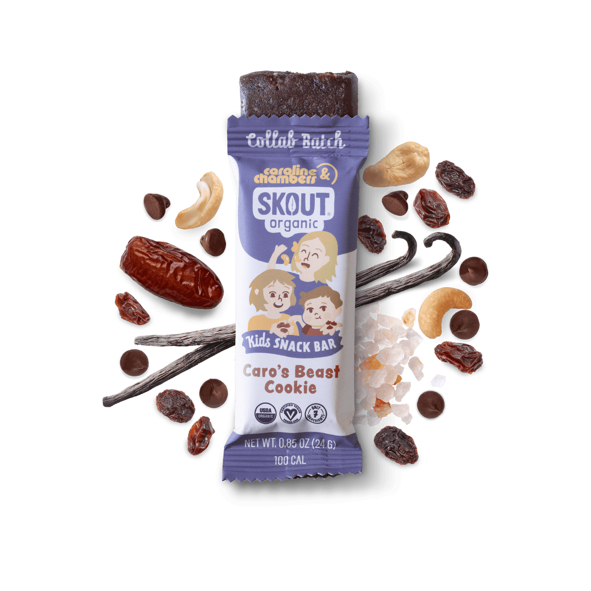 Skout Organic Caros Beast Cookie Kids Bar Organic Kids Bars Skout Organic 