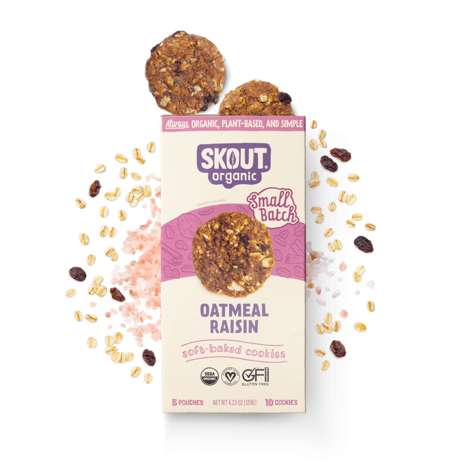 Skout Organic Oatmeal Raisin Soft-Baked Cookies Soft Baked Cookies Skout Organic 