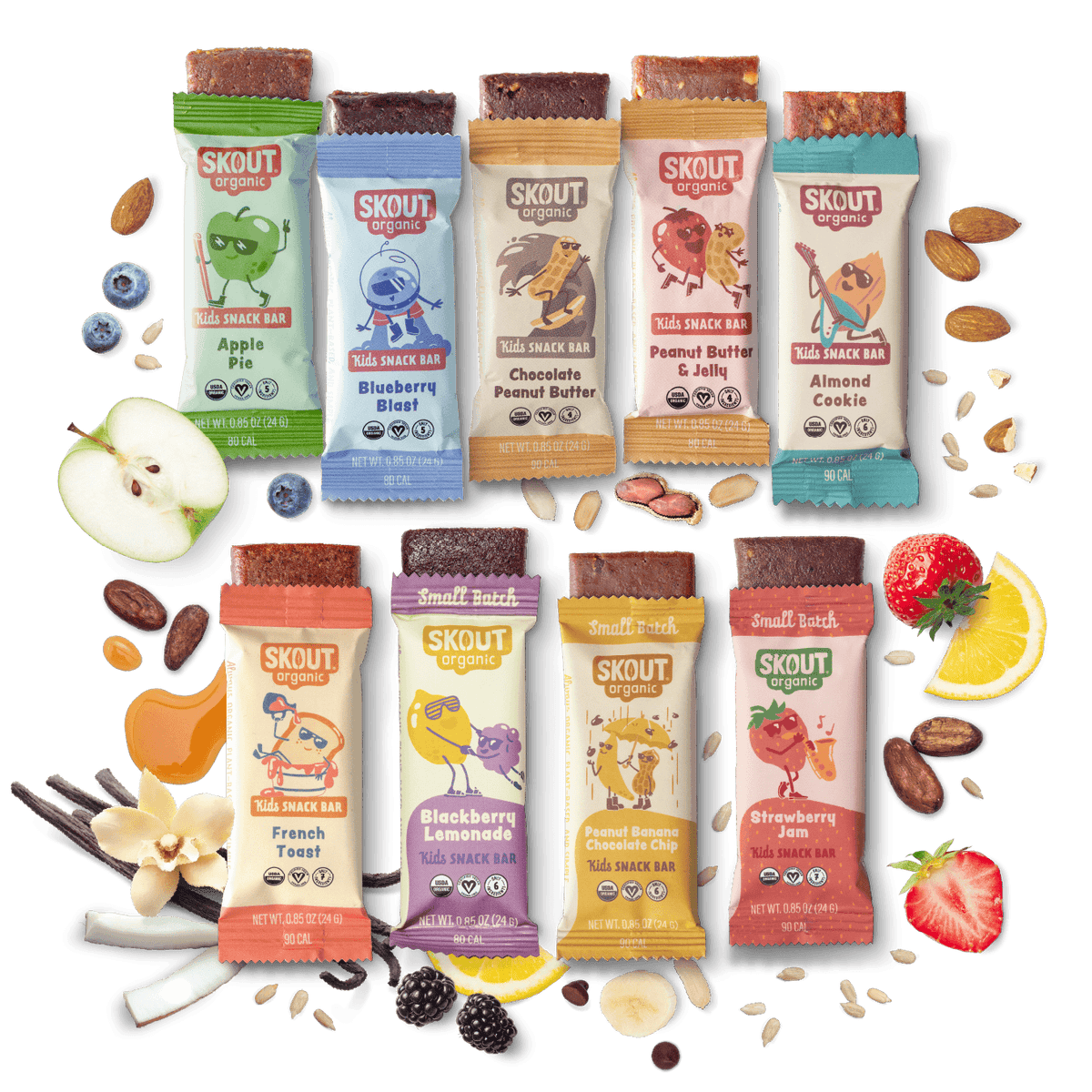 Skout Organic Small Batch Kids Bars and Cookie Bundle Mixed Bundle Skout Organic 