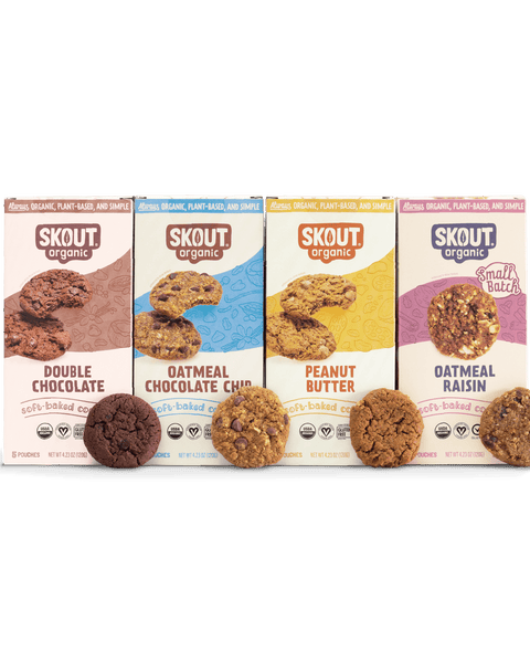 Skout Organic Small Batch Soft Baked Cookie Variety Pack Soft Baked Cookies Skout Organic 4 Boxes 