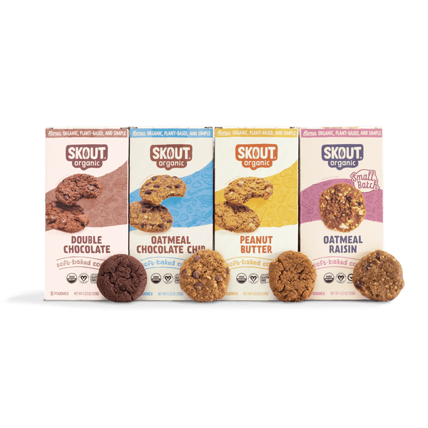 Skout Organic Small Batch Soft Baked Cookie Variety Pack Soft Baked Cookies Skout Organic 4 Boxes 