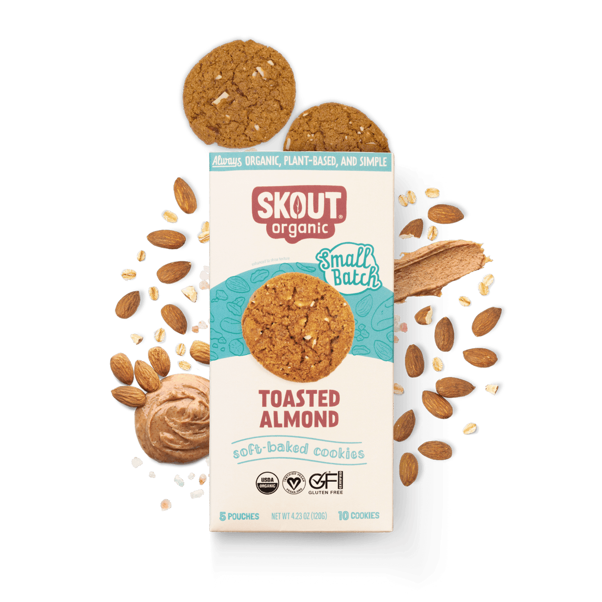 Skout Organic Toasted Almond Soft Baked Cookies Soft Baked Cookies Skout Organic 