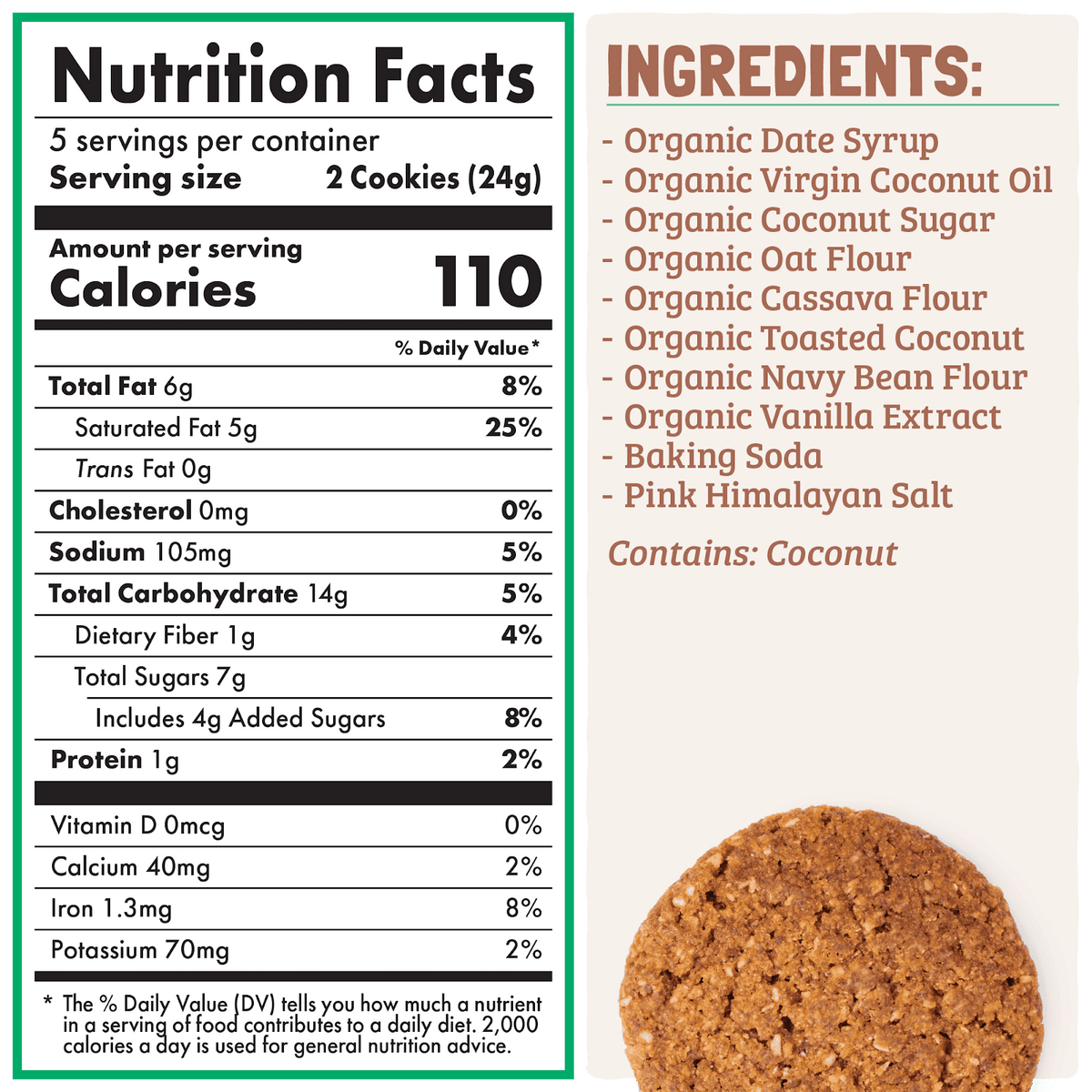 Skout Organic Vanilla Macaroon Soft Baked Cookies Soft Baked Cookies Skout Organic 